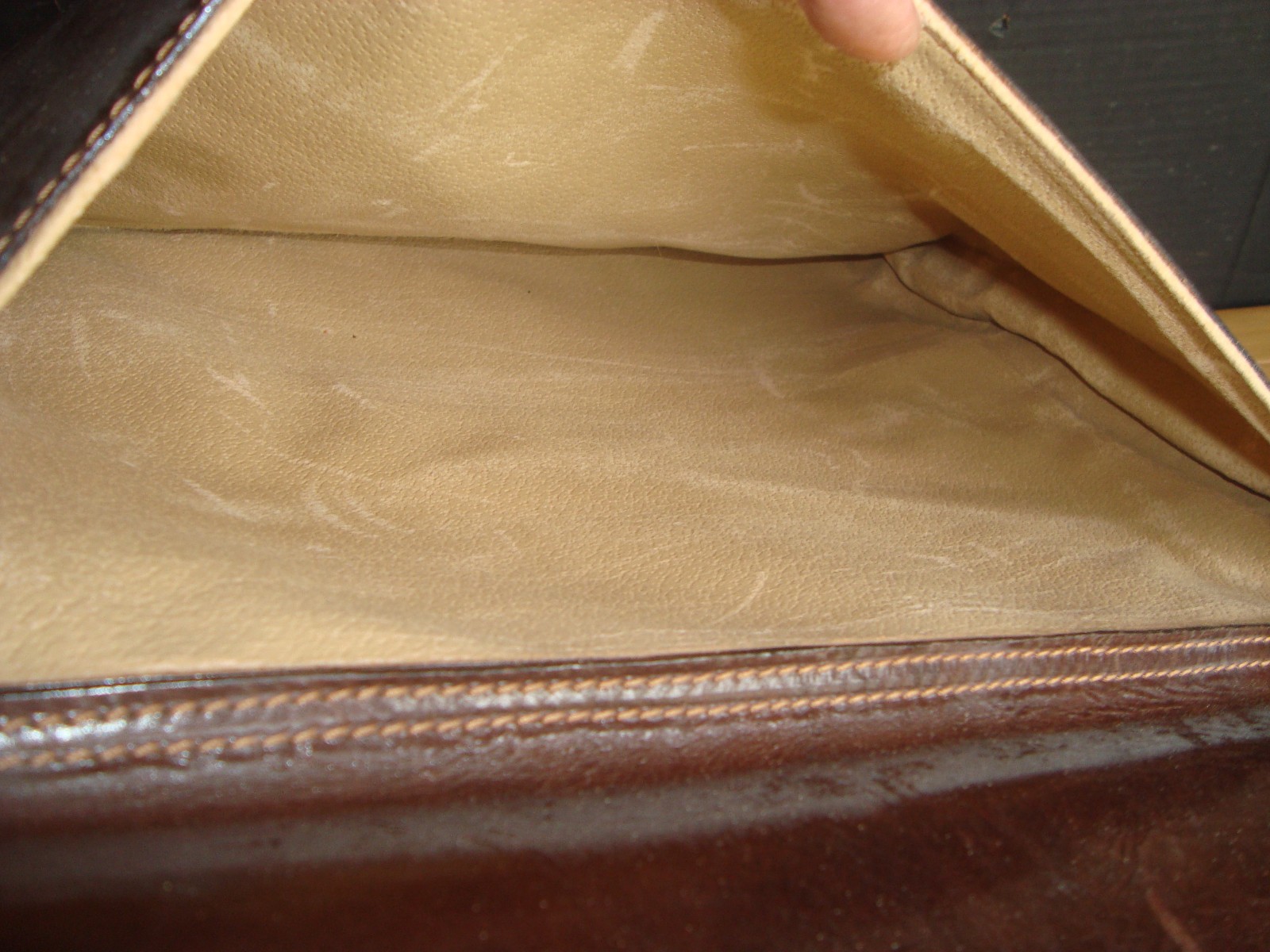 Rage Vtg Robe Di Firenze Handmade Genuine Italian Leather Briefcase Bag