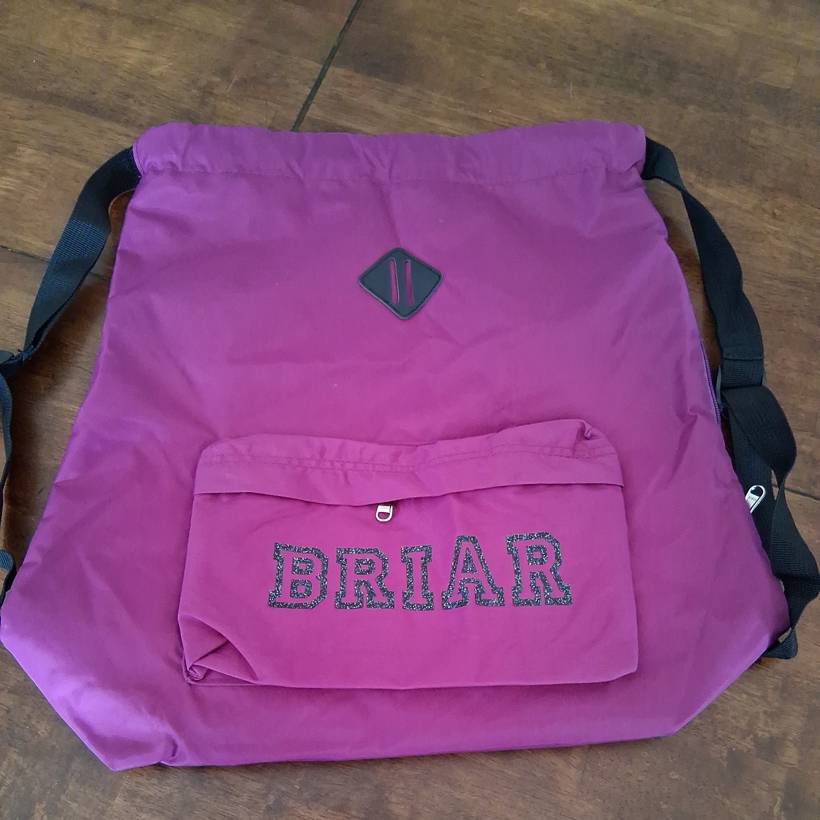BRIARWater-proof Solid Color Drawstring Backpack School Backpacks Travel #4