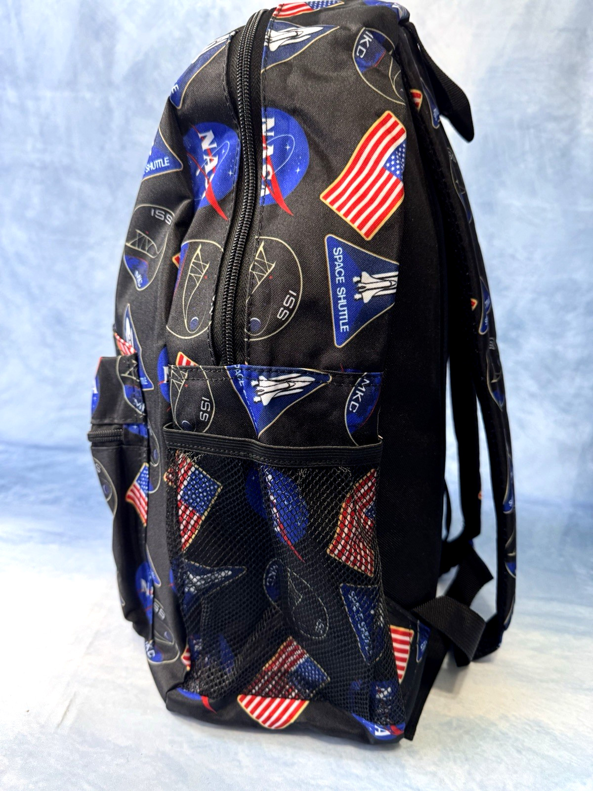 NASA Backpack Bioworld Apollo 11 Space Shuttle Patch Travel Book Bag