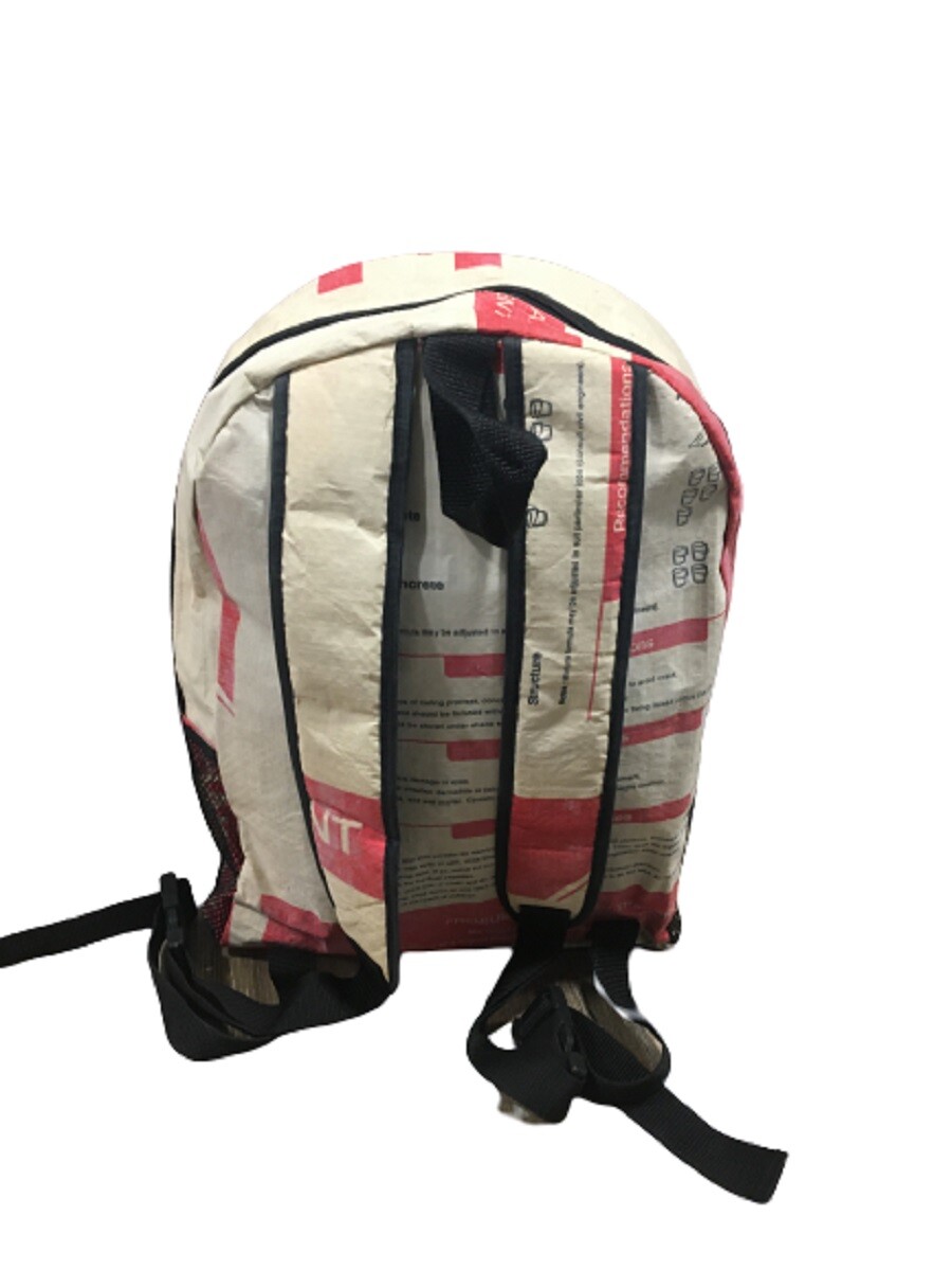 Fair Trade Recycled Elephant Brand Cement Backpack LIMITED EDITION
