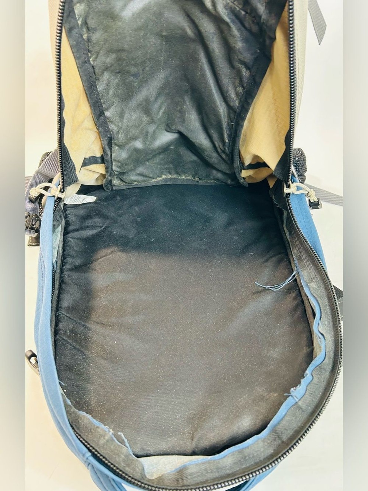 Vintage Jansport Cordillera Backpack, Y2K Technical Daypack in Blue and Grey