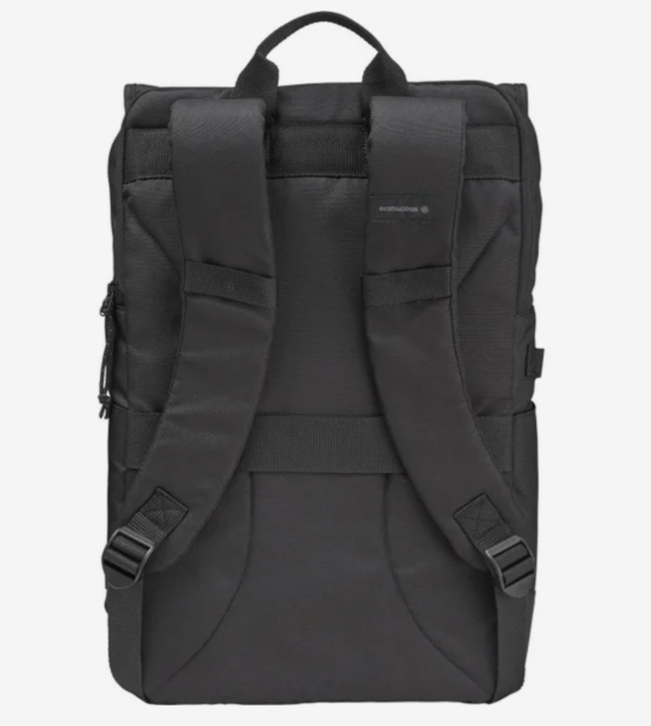 EConscious Rolltop Backpack Black NEW