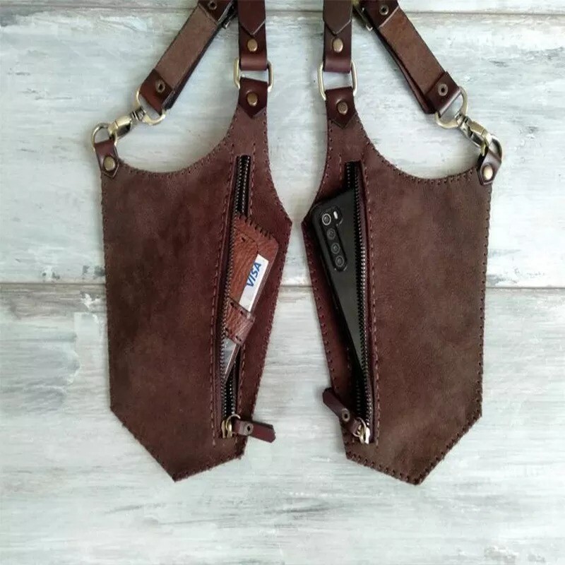 Men’s Adjustable Antitheft Hidden Underarm Shoulder Bag Wallet Strap Pocket