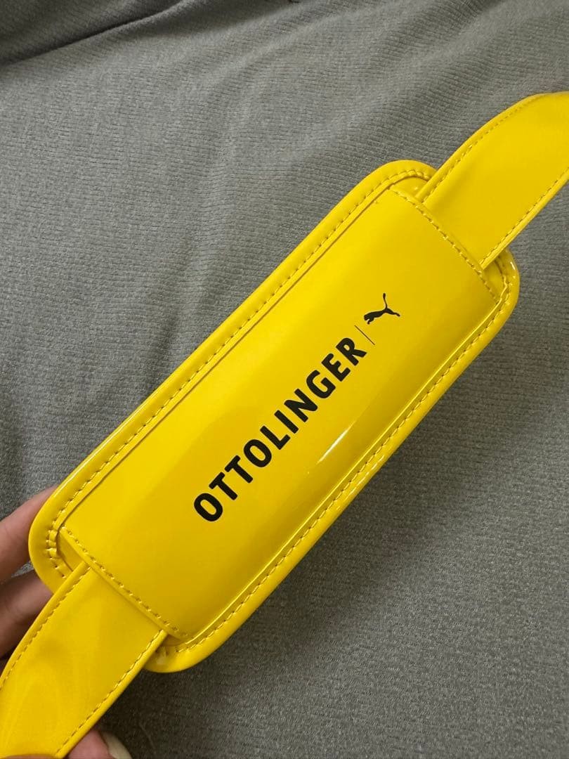 PUMA OTTOLINGER Yellow Shoulder Bag – 30x13cm Rubber Finish