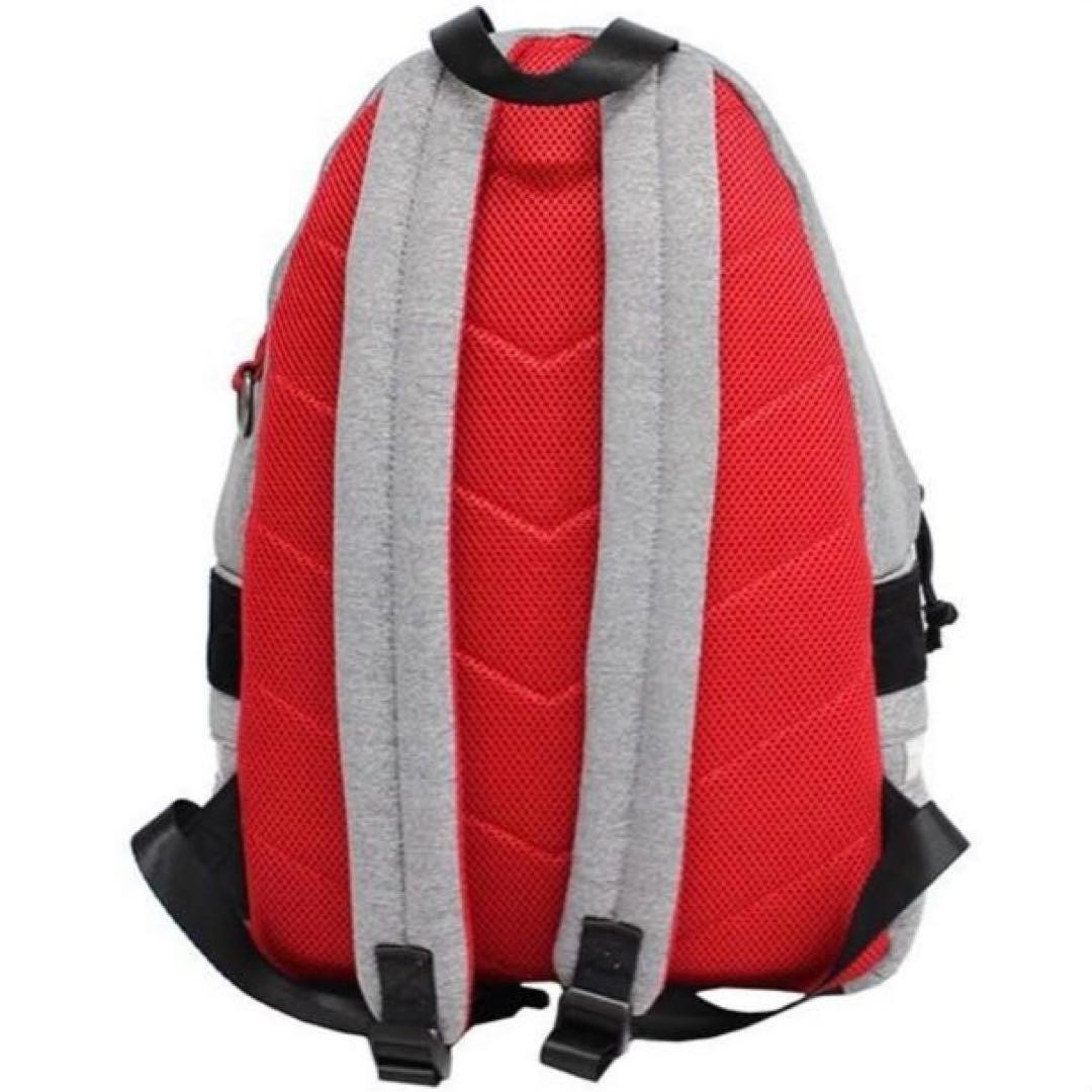 Diesel Men Backpack Rucksack 34x44x12cm Gray Red Almost unused Luxury Stylish