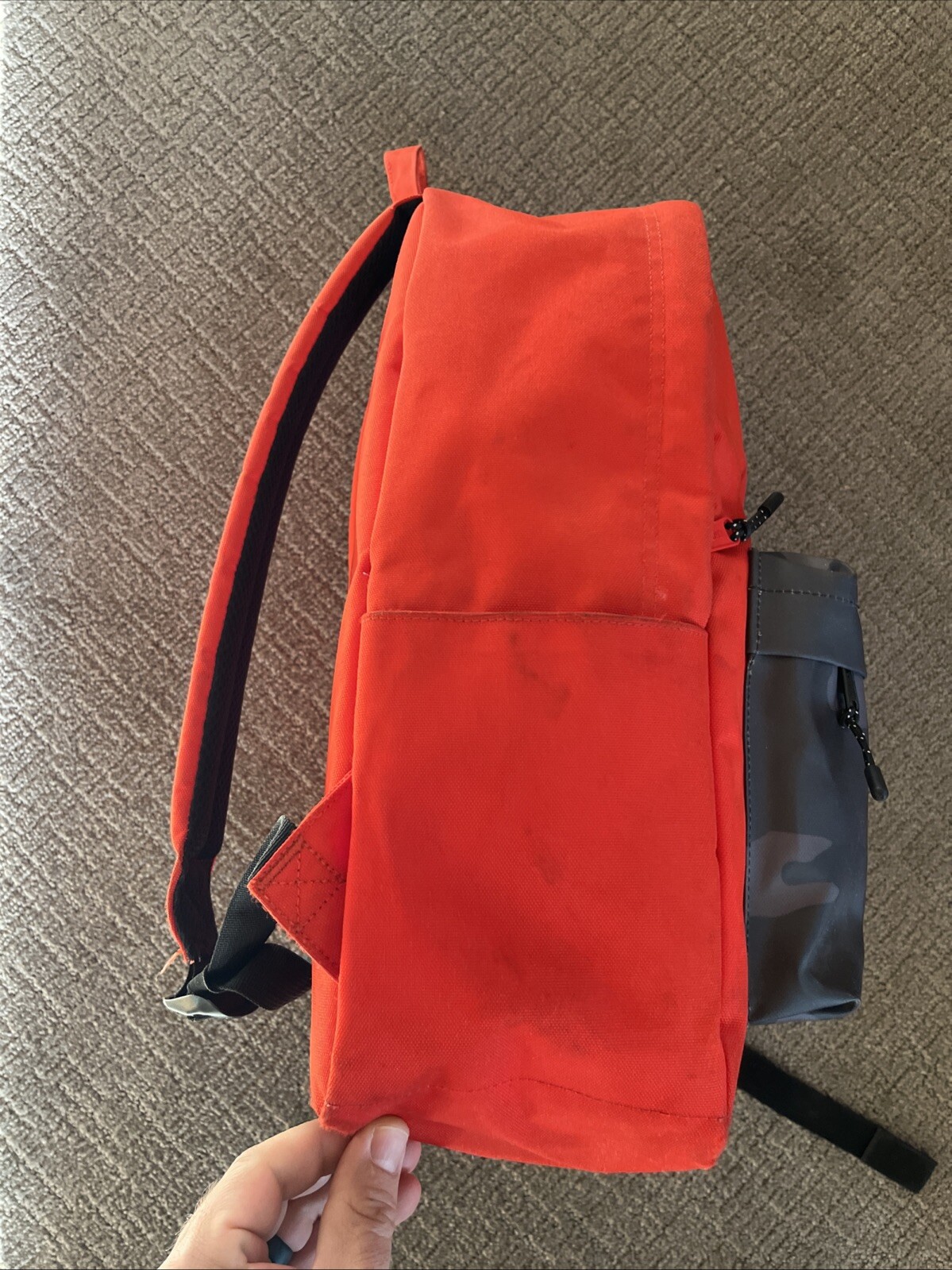 Herschel Supply Co Backpack Red w Camouflage Camo Gray Black Fleece Lined