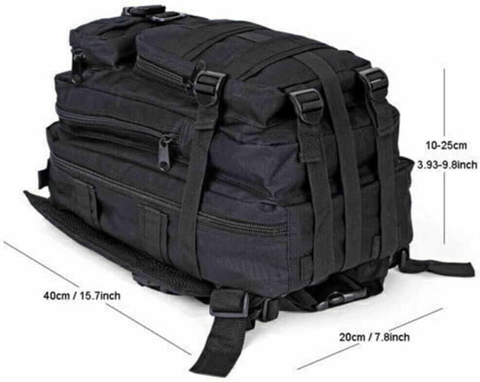 30L Outdoor Military Tactical Backpack Rucksack Camping Hiking Travel Bag Black