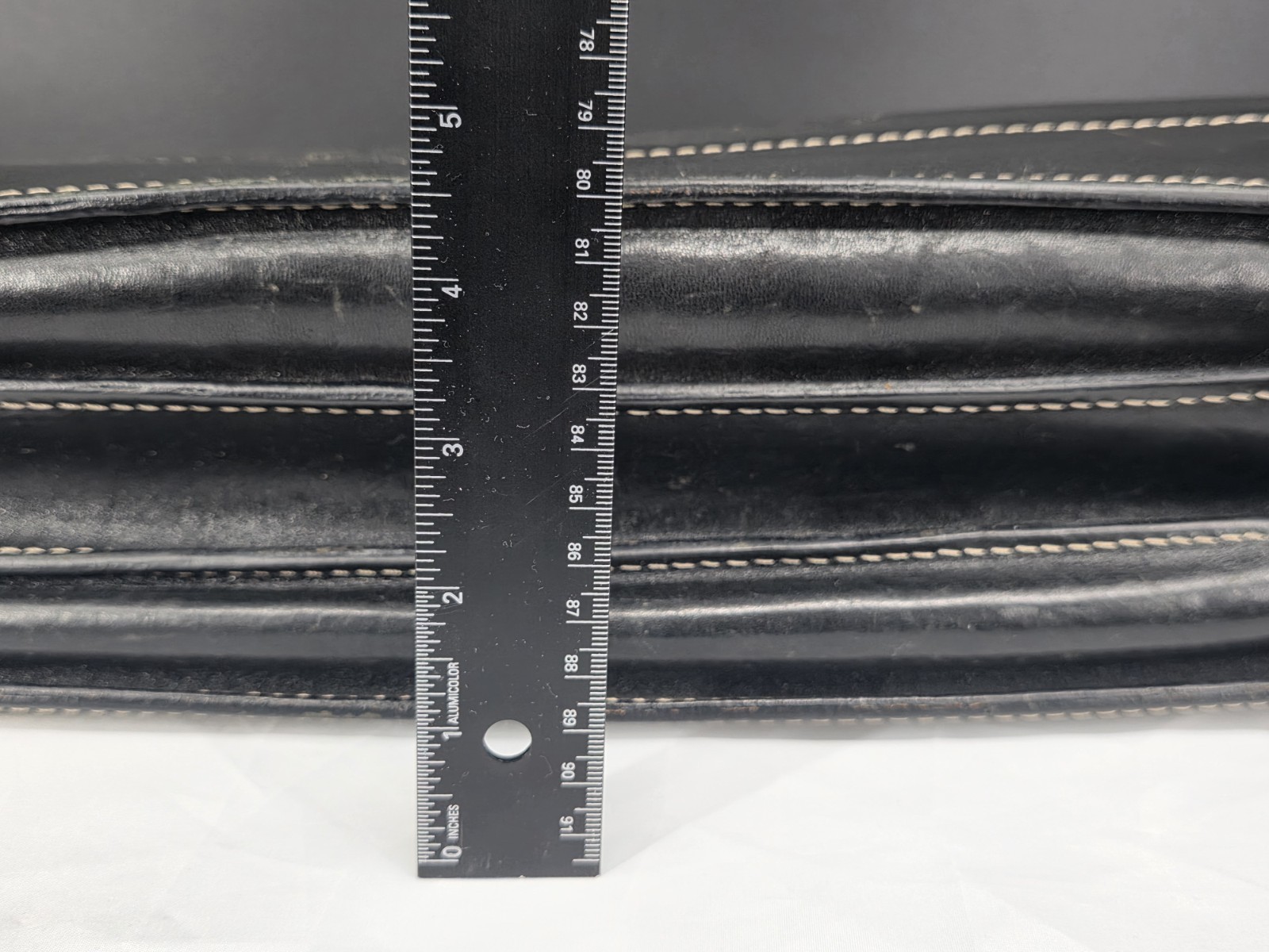 Floto Firenze Italian Leather Briefcase Portfolio Work Bag Black Handmade Italy