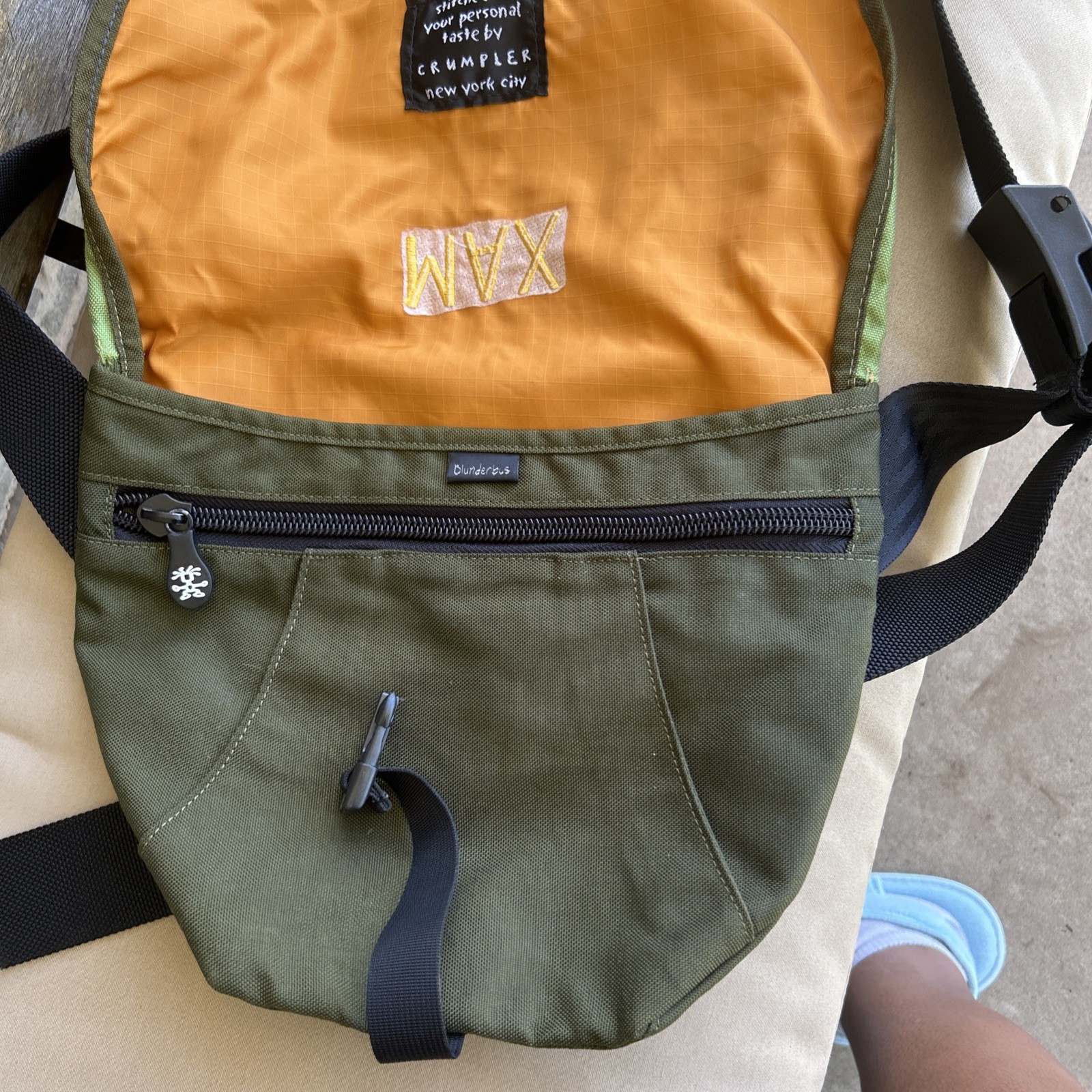Crumpler Crossbody Messenger Bag MAX RED STAR Green Olive Green Black