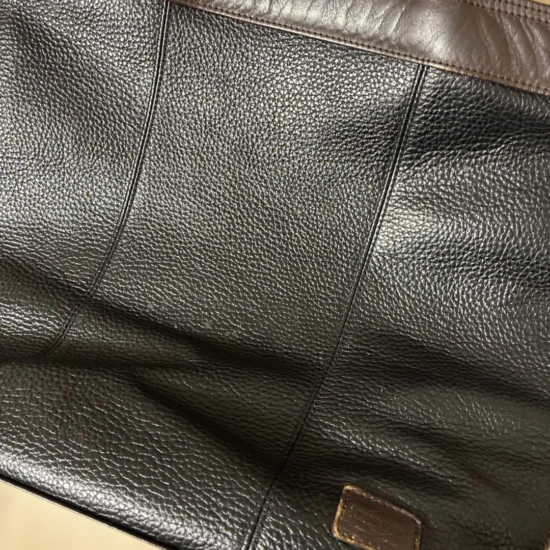 Authentic Yoshida Kaban PORTER BLEND Leather Tote Bag Black 37cm x 31cm x 15cm