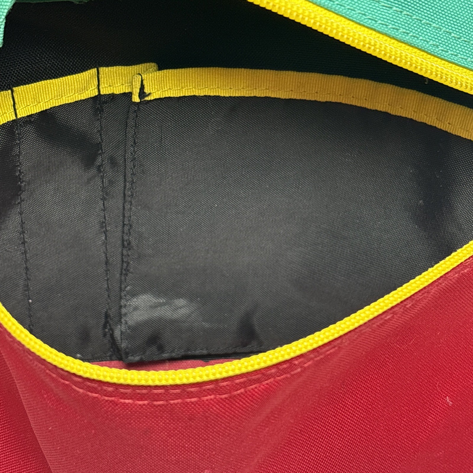 Rare Jansport Classic Superbreak Black Nylon Canvas Backpack School Gym Rasta