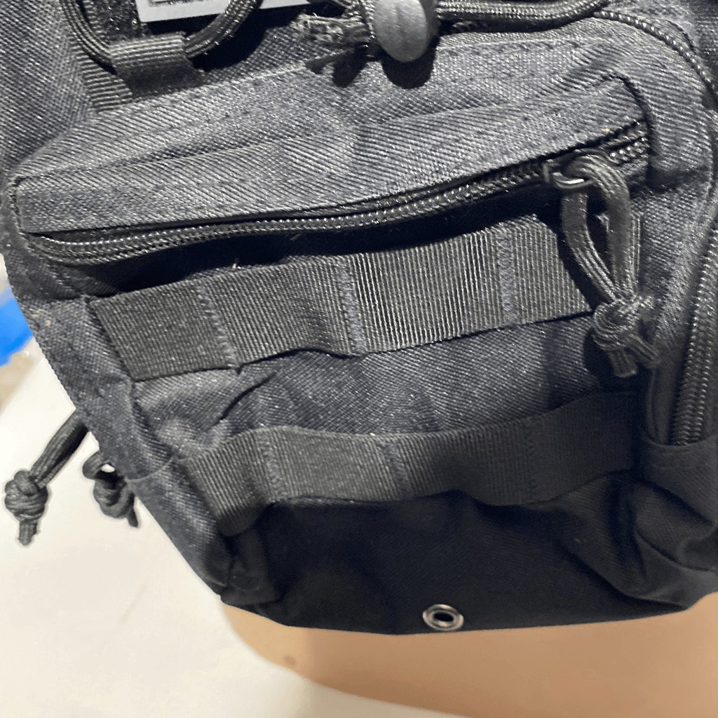Men’s Black Detachable Strap Tactical Military Rover Slingback Shoulder Bag