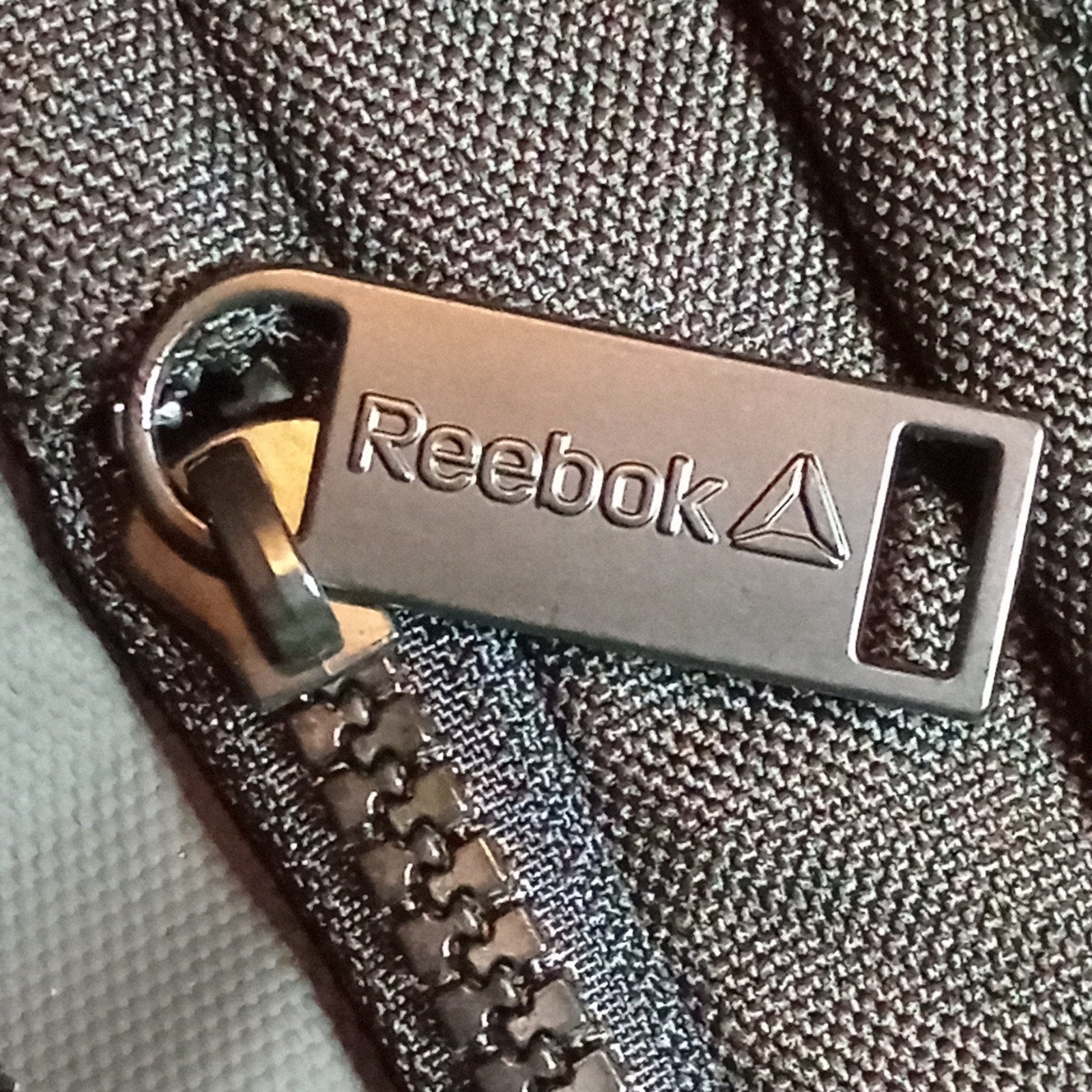 Reebok Black Backpack Water Resistant Zip Closure Adjustable Straps Padded Back