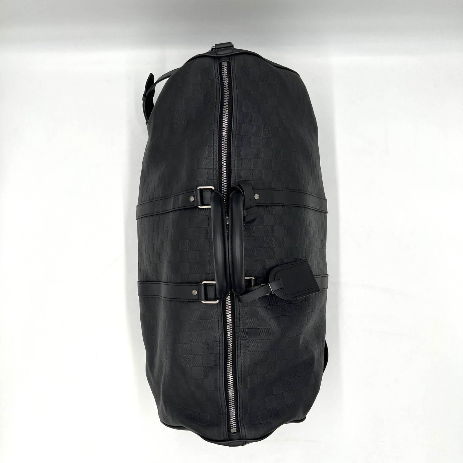 Louis Vuitton Damier Infini Keepall Bandouliere 55 Travel Bag 2way N41144 Auth