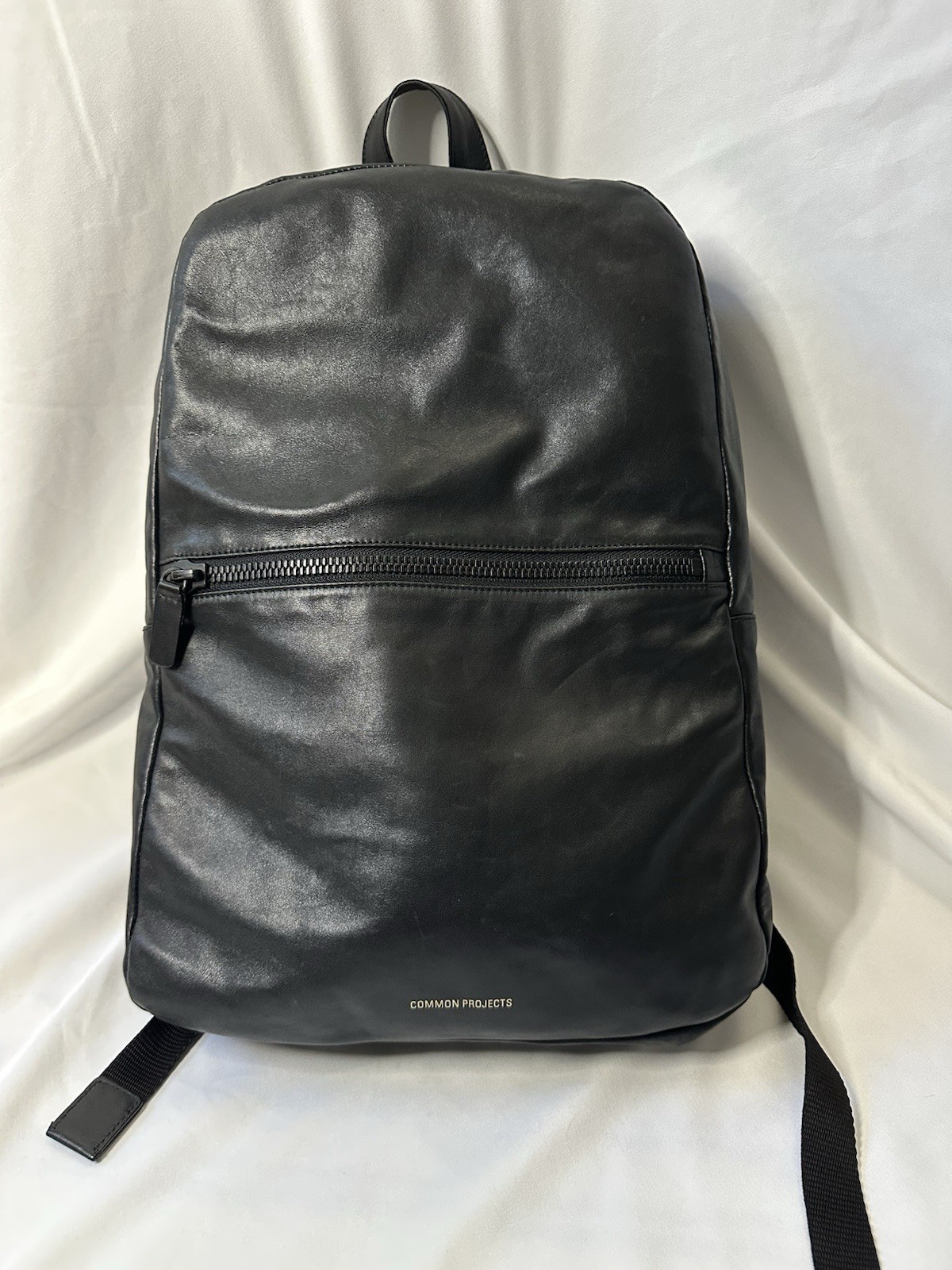 Common Projects Brand Black Leather Backpack Bag – RARE