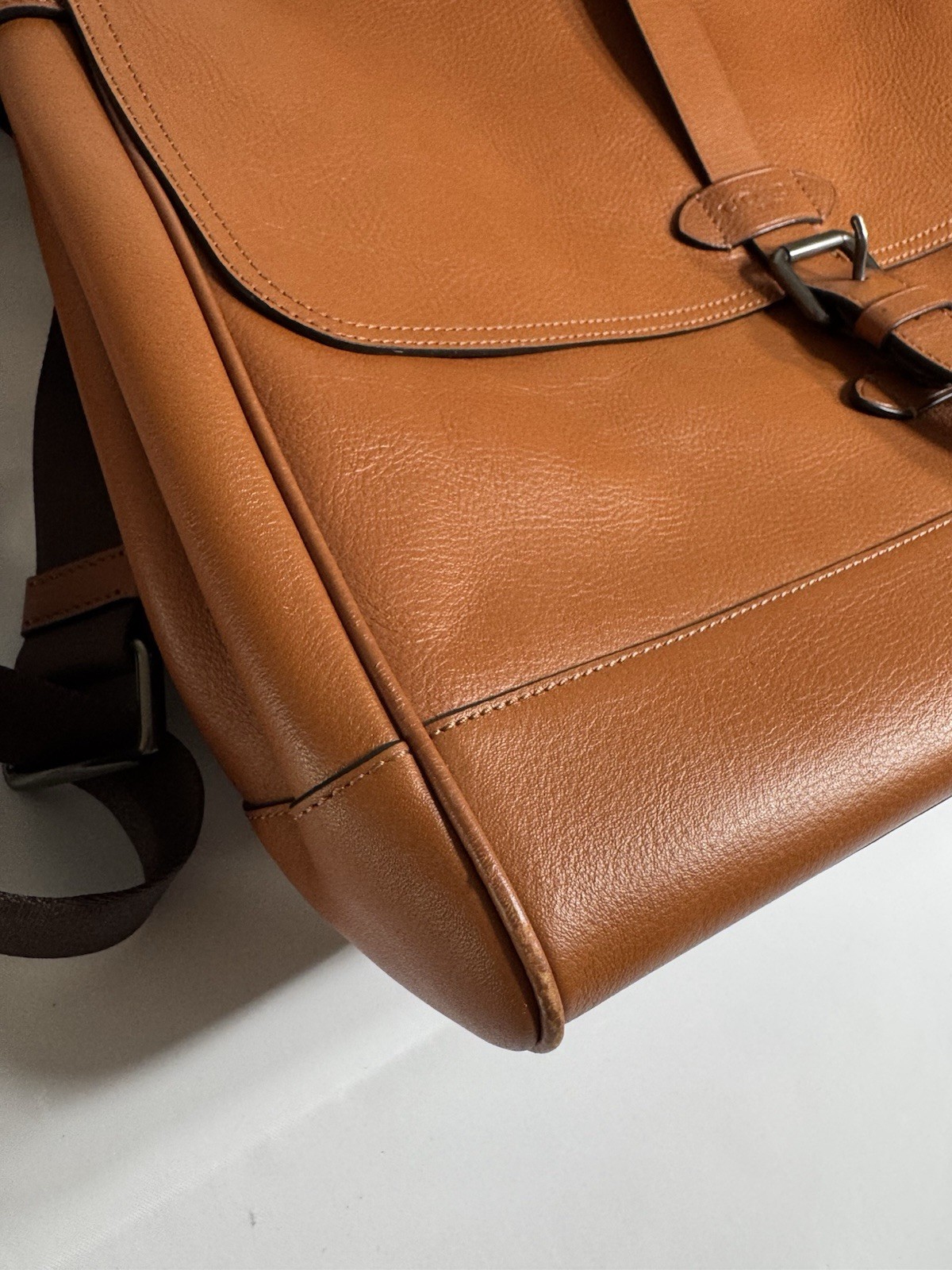 Coach Hudson Saddle Pebbled Leather Messenger Bag