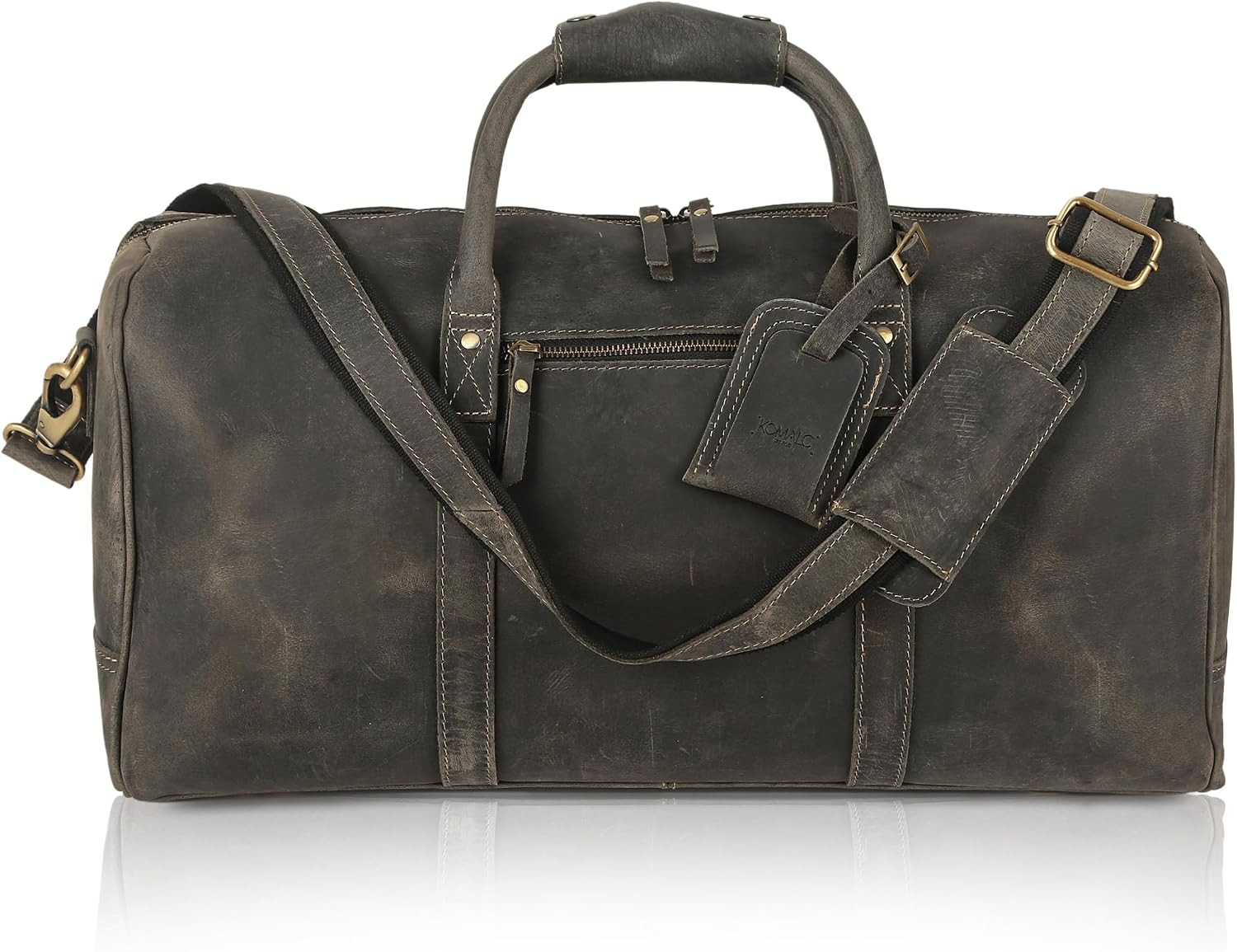 Stylish Leather Duffle Bag for Men & Women – Perfect for Travel & Gym