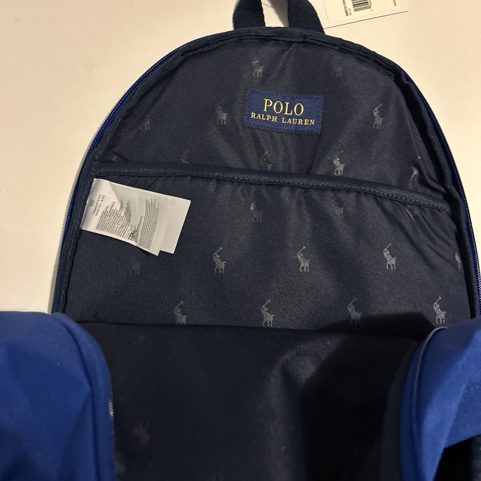 Polo Ralph Lauren Colorblock Multi-Color Pony Logo Backpack Bag 9AR151-E69