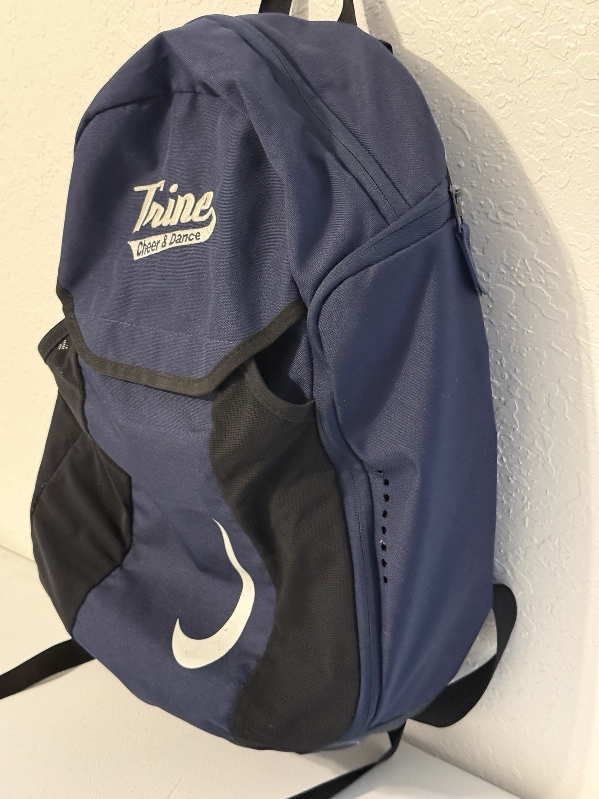 Nike Academy Team Excelsior Navy Blue Blk Backpack Sports Vented Bottle Pockets