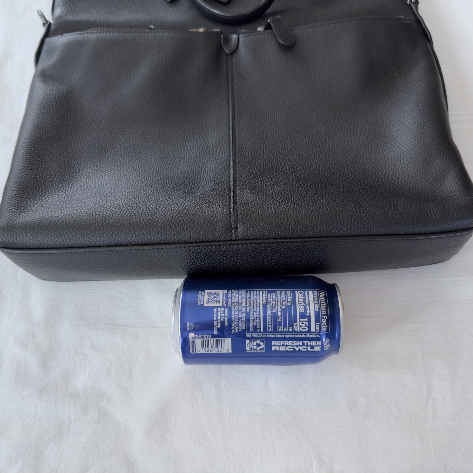 Coach Metropolitan Utility Tote Black 24840 Pebbled Leather *NO Xbody Strap*