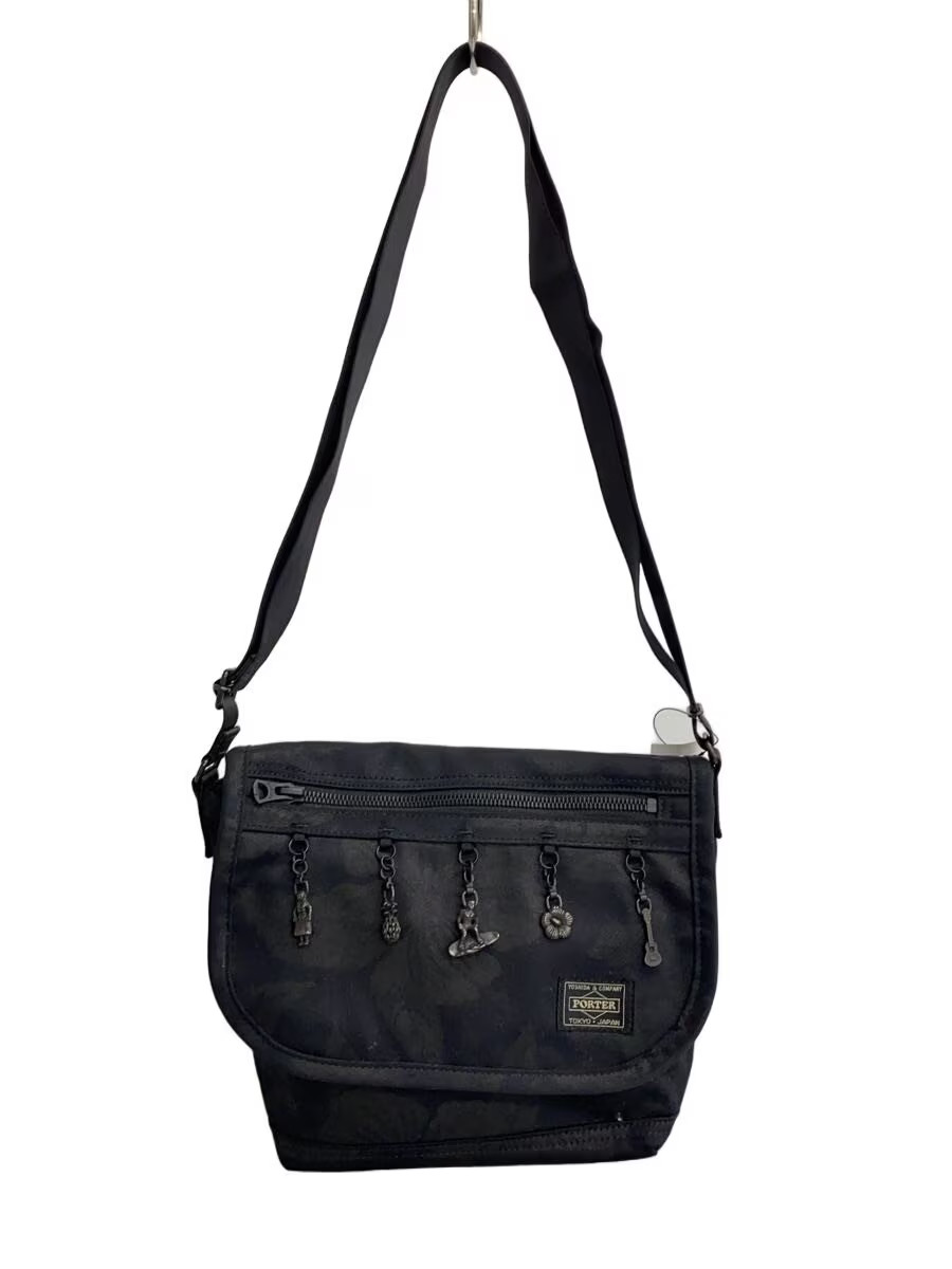 PORTER Shoulder Bag BLK Floral