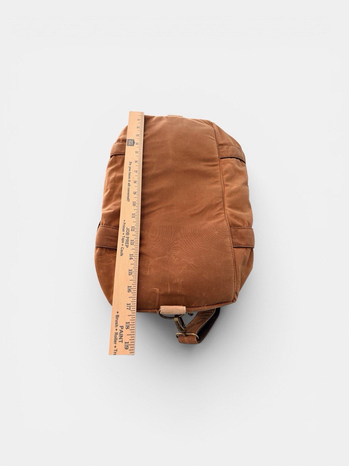 Southern Marsh Canvas Duffle Bag with Shoulder Strap Brown 17 x 10 x 10 Inches