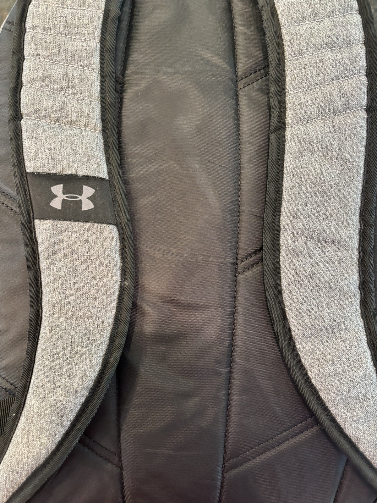 Under Armour Hustle 5.0 Backpack Storm Black Grey Clean Built To Handle Anything