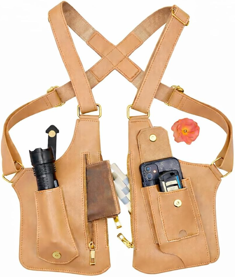 Underarm Anti-Theft Bag, Hidden Shoulder Holster, Double Storage Pouch, Phone Wa