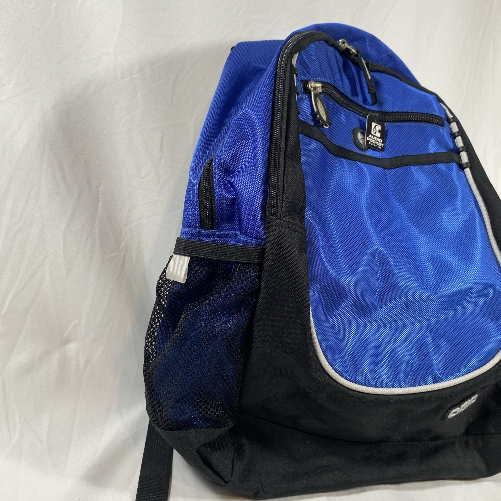 OGIO Carbon Backpack with Audio Pocket Blue w/ Black Trim