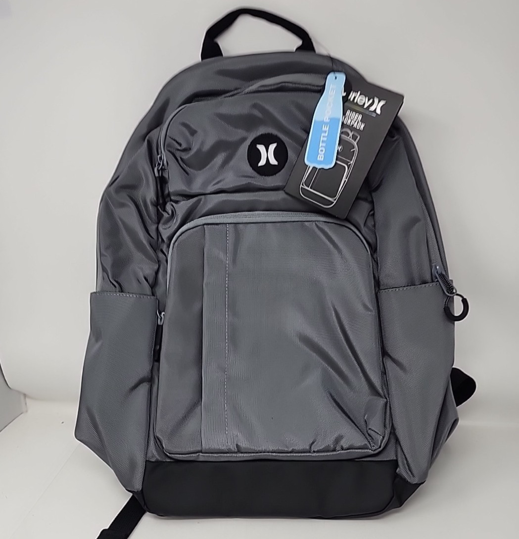 Hurley Rider Backpack, Cool Grey, Durable Adjustable Straps