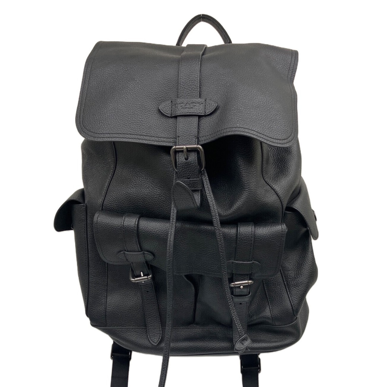 COACH Hudson Backpack Black Leather F36811