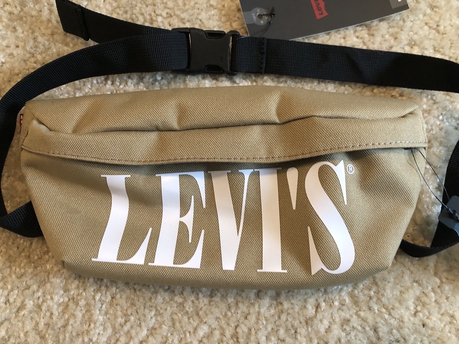 NEW Levi’s Crossbody Bag / Fanny Pack – Khaki Brown & White – One Size Fits Most