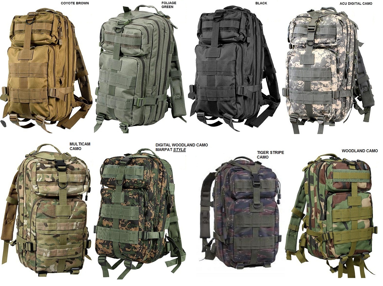 Medium Transport Backpack Hiking Camping US Army USAF Navy Travel Back Pack