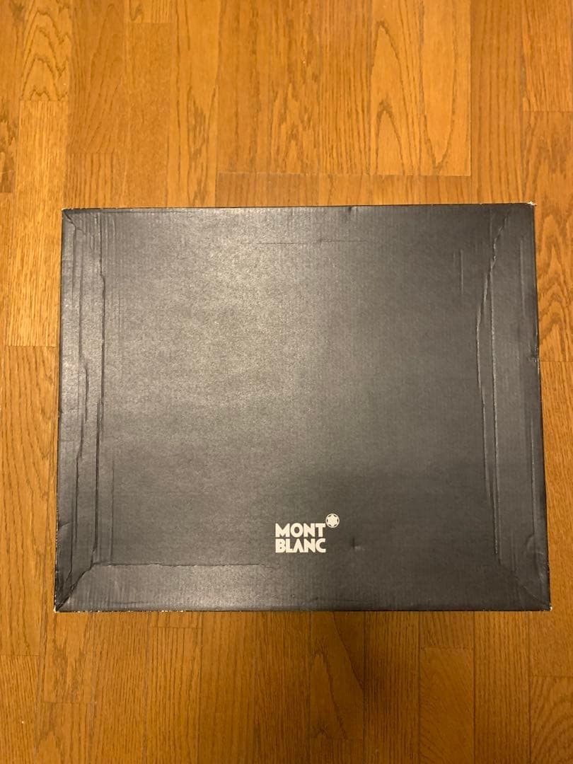 Montblanc Business Bag Black Canvas Leather Classic Briefcase Matte Finish