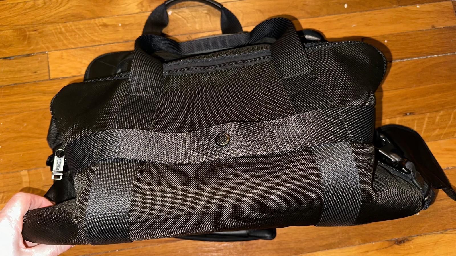 Tumi McCoy Gym Bag Alpha Bravo Black Ballistic Nylon Shoulder Duffel Duffle READ
