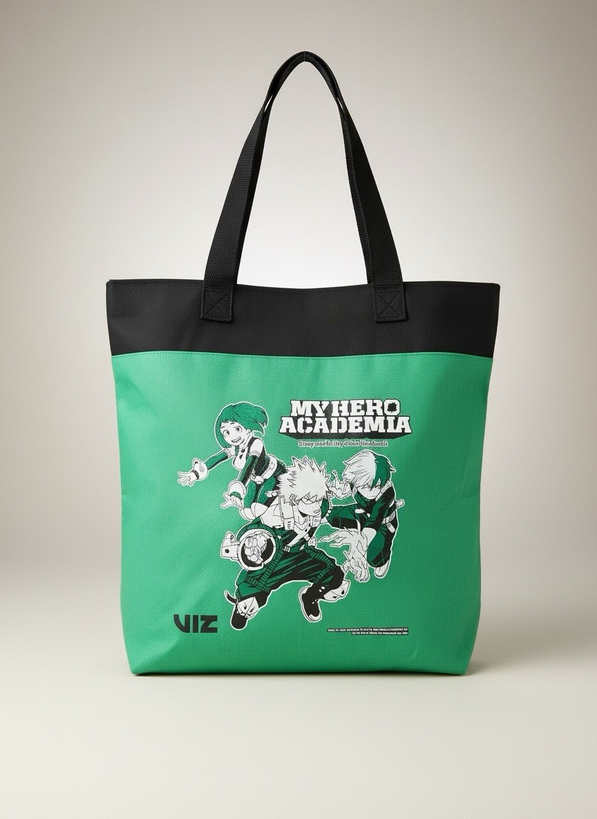 VIZ Media My Hero Academia Comic Con Exclusive Tote Bag Bakugo Todoroki Deku