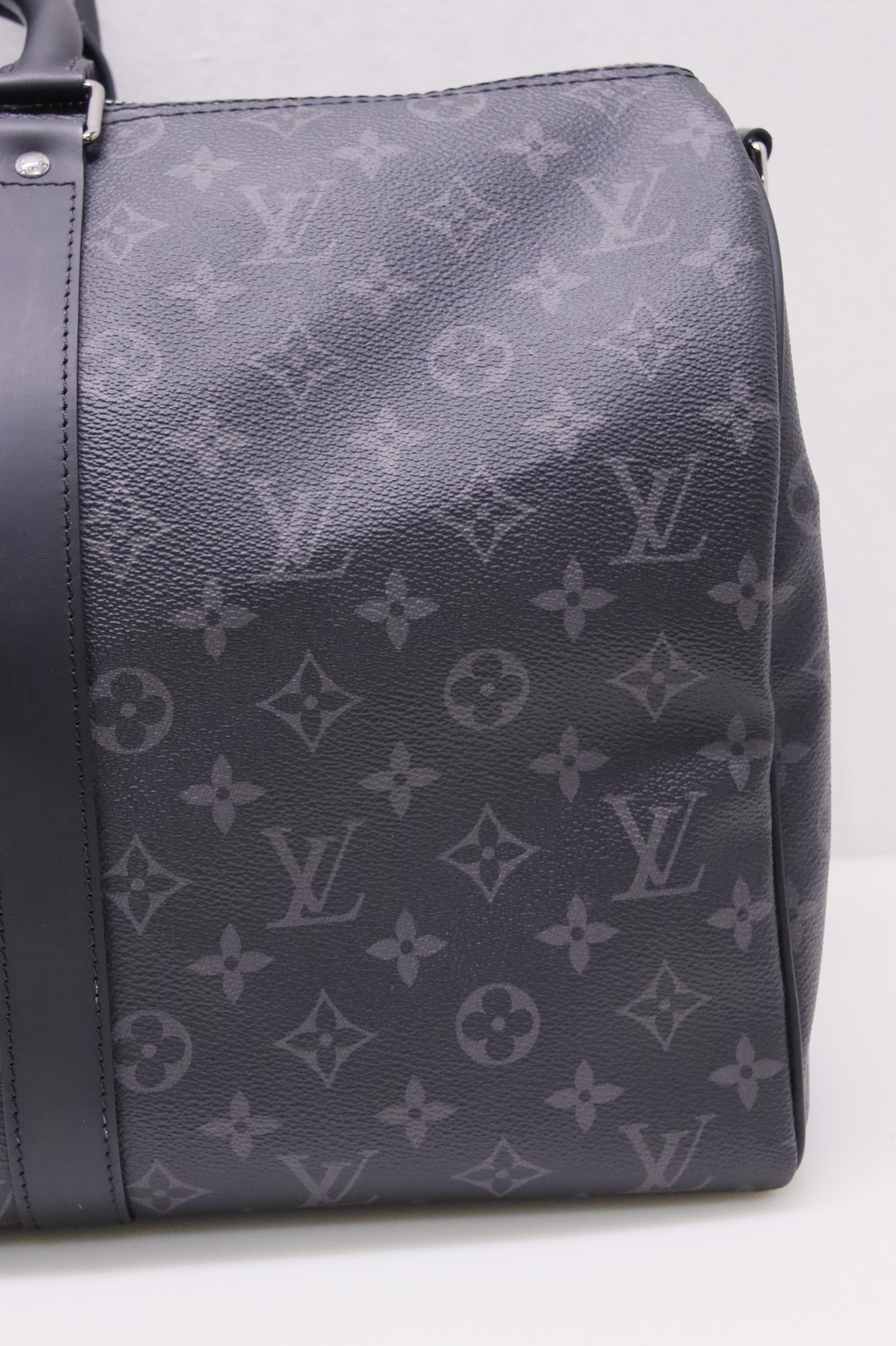 Louis Vuitton Keepall 45 Bandouliere Damier Graphite LV Travel Duffle Bag MB3137