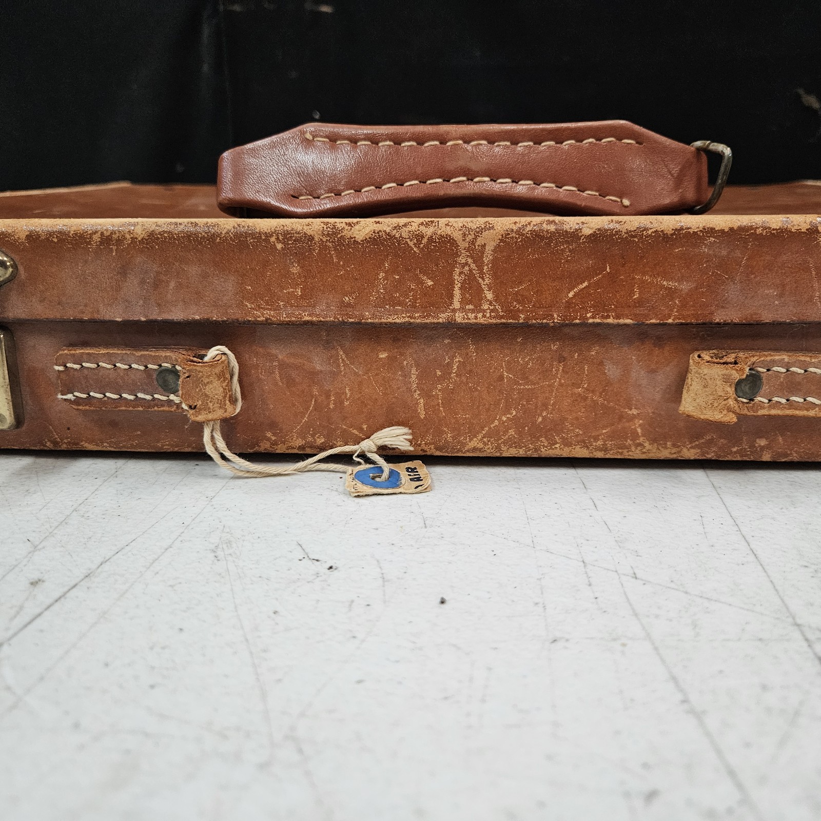 Vintage Unknown High-End Leather Briefcase Washington