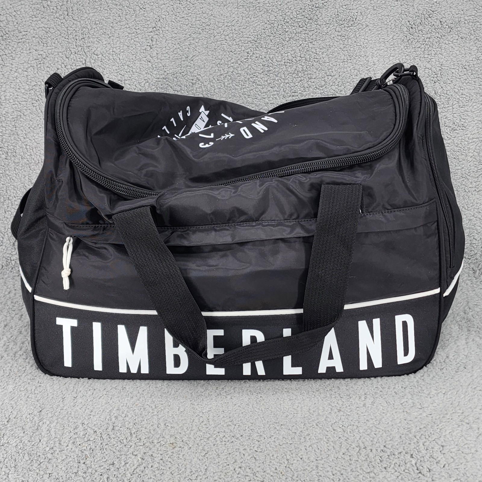 Timberland Ocean Path Lightweight 22″ Carry-On Duffel Bag Black Spellout 2018
