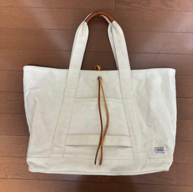 YOSHIDA PORTER ×ap bank fes / Tote bag canvas white Made in Japan