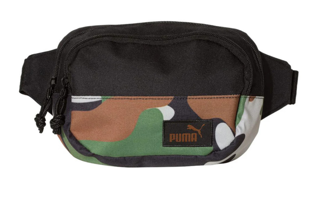PUMA Black Camouflage Fanny Pack – Waist Pouch Zip Bag