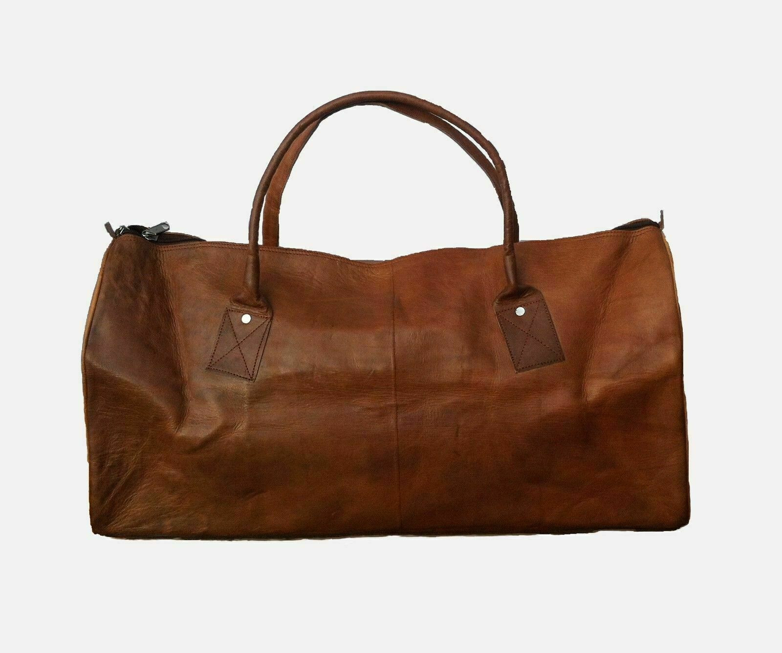 New Leather Bag Triangle Duffle Travel gym weekend overnight handcrafted bag