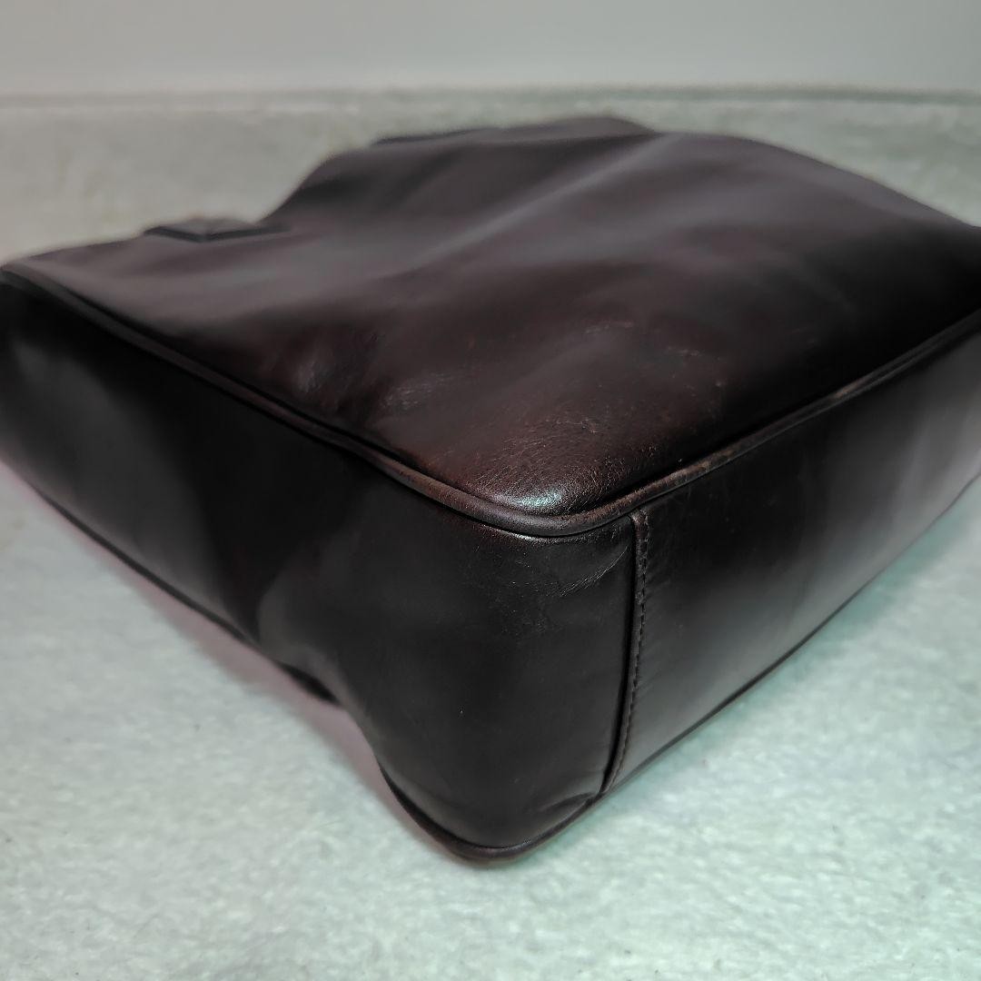 Authentic Bally Brown 2-Way Tote Bag Leather 34cm x 31cm x 9cmBally Leather To
