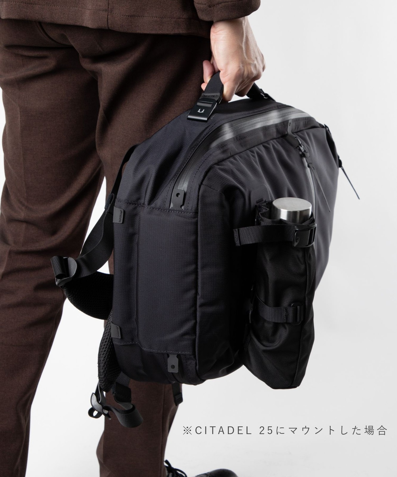 BLACK EMBER WATER BOTTLE HOLDER Men’s Drink Holder, Shoulder Bag, Black
