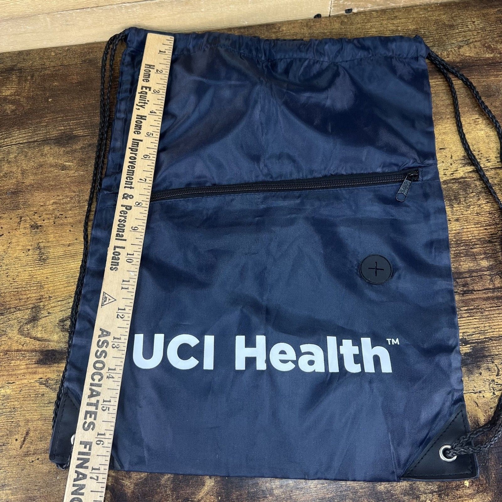 UCI Health Drawstring Gym Bag Backpack 17″X12″