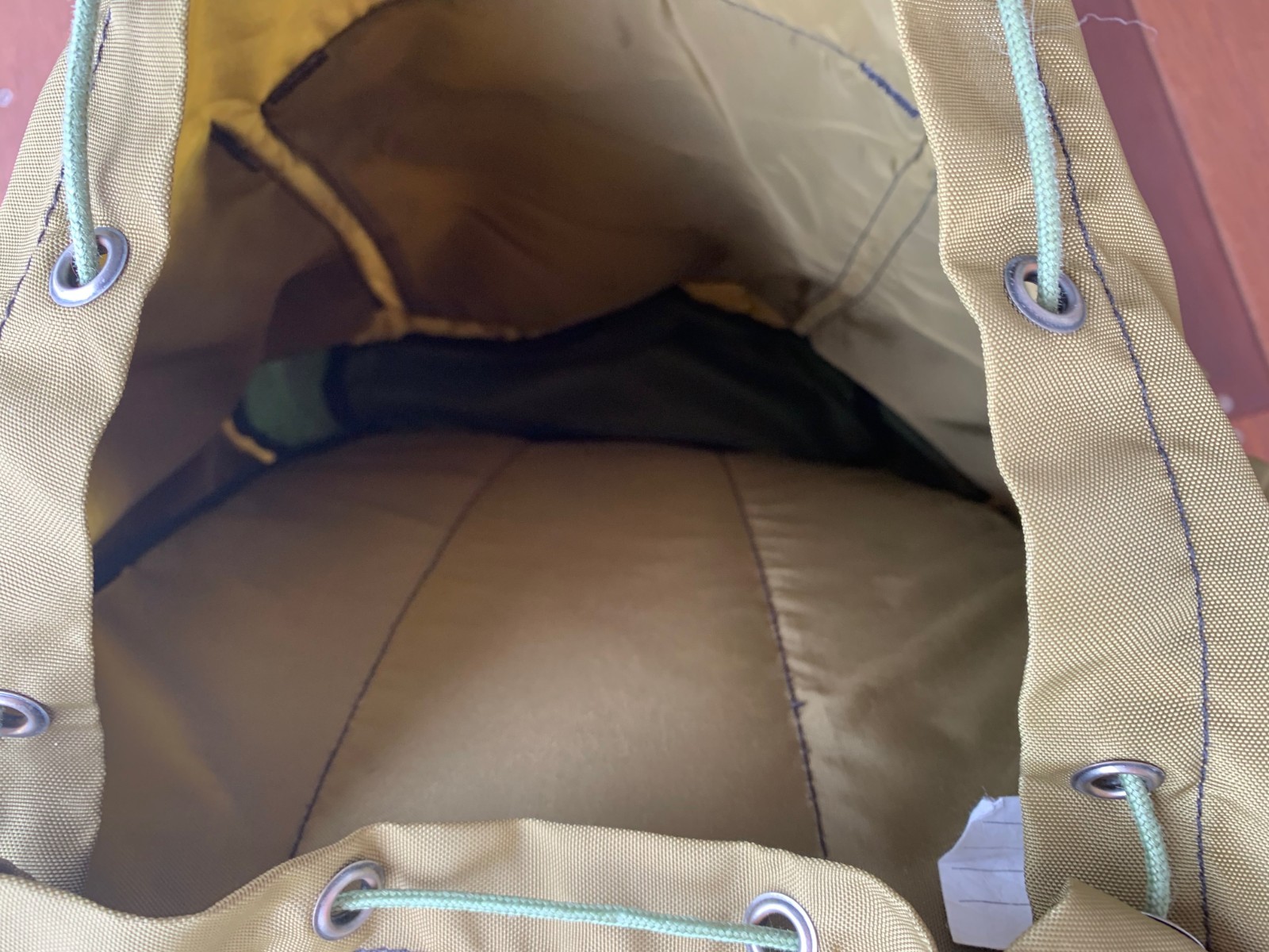 L.L.Bean Vintage 90s Continental Backpack Bag Rare Khaki Green Drab Ivy Classic