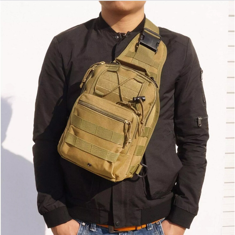 Men’s Sling Crossbody Bag Waterproof Chest Shoulder Backpack Bag Tactical Bag