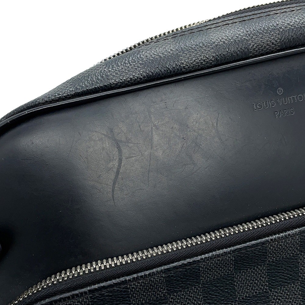 LOUIS VUITTON Dayton Size MM Damier Graphite Noir N41409