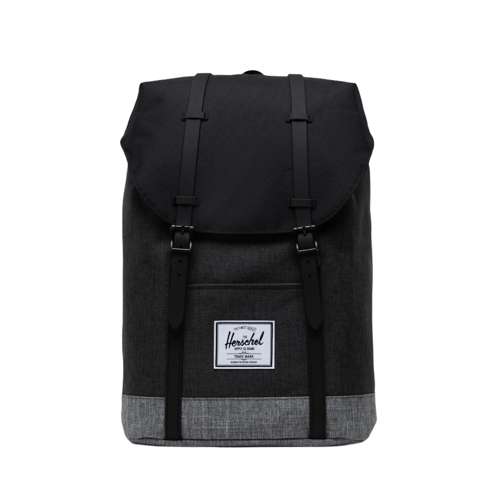 Herschel Suppyl Co Retreat Backpack, Black Crosshatch/Black/Raven Crosshatch