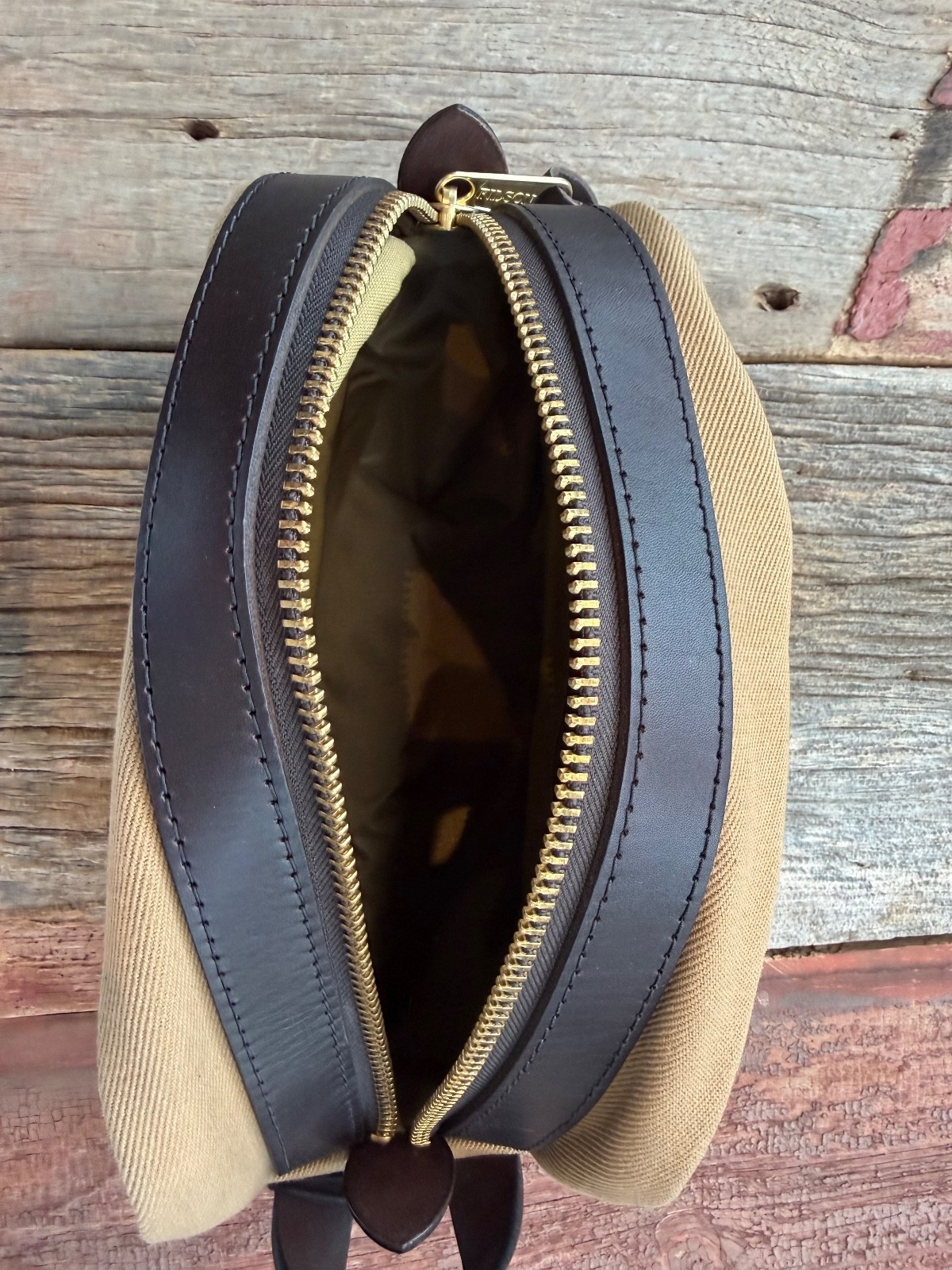 FILSON RUGGED NWT TWILL TRAVEL DOPP KIT # 11070218 Tan MADE IN USA Non Logo